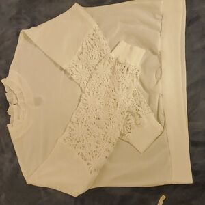 Shein Long lace sleeve top